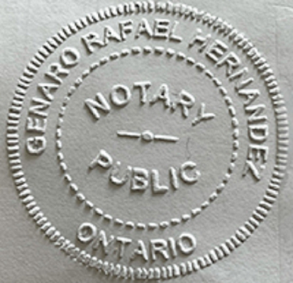 Image of notarial seal